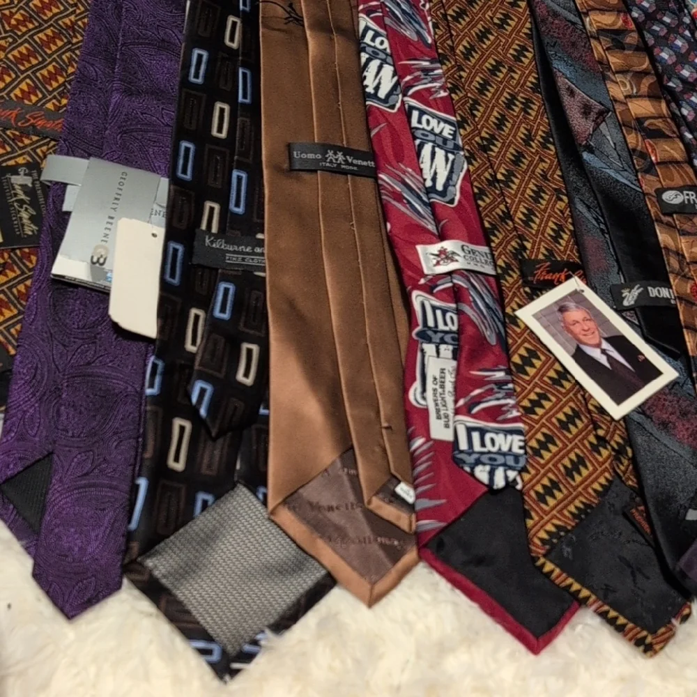 12 Lot Mens Ties Frank Sinatra Don Loper Fratello Uomo Venetto Kilburne & Finch - Picture 10 of 16